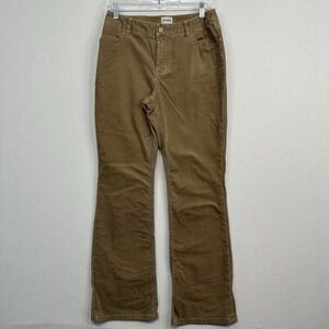Chico's Women's 0.5 Reg Corduroy‎ Khaki Beige Tan Pants